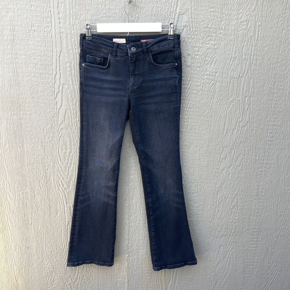 Anthropologie Pilcro Jeans Size 26 Women The Demilune Boot Cut Black Stretch